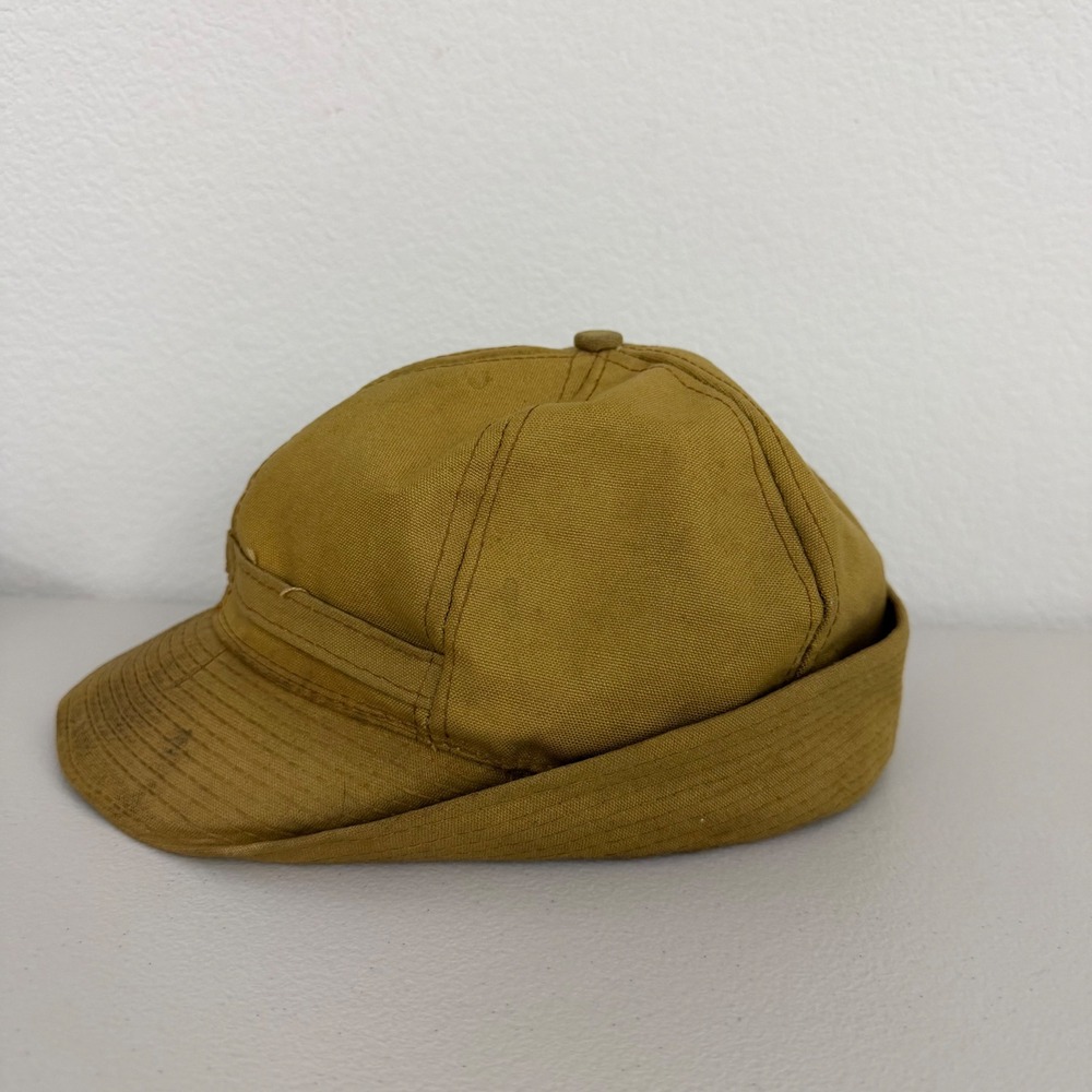 RedHead Hunting Cap Mens OS Brown Vintage Duck Canvas Ear Flap